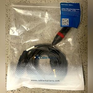 3.5 mm TRS to Dual Male XLR3 Breakout Cable - 6 Feet
FR: 3.0mm